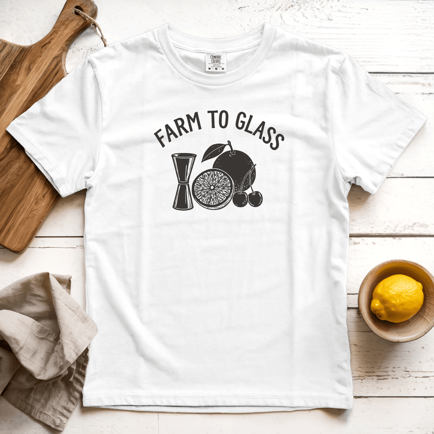T-Shirts White / S Farm to Glass