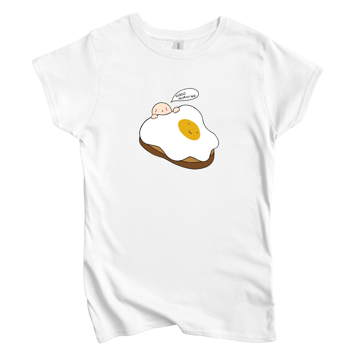 T-Shirts S / White Good Morning: Woblylines Women's Tee
