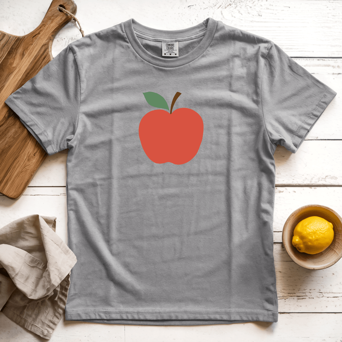T-Shirt Grey / S Apple