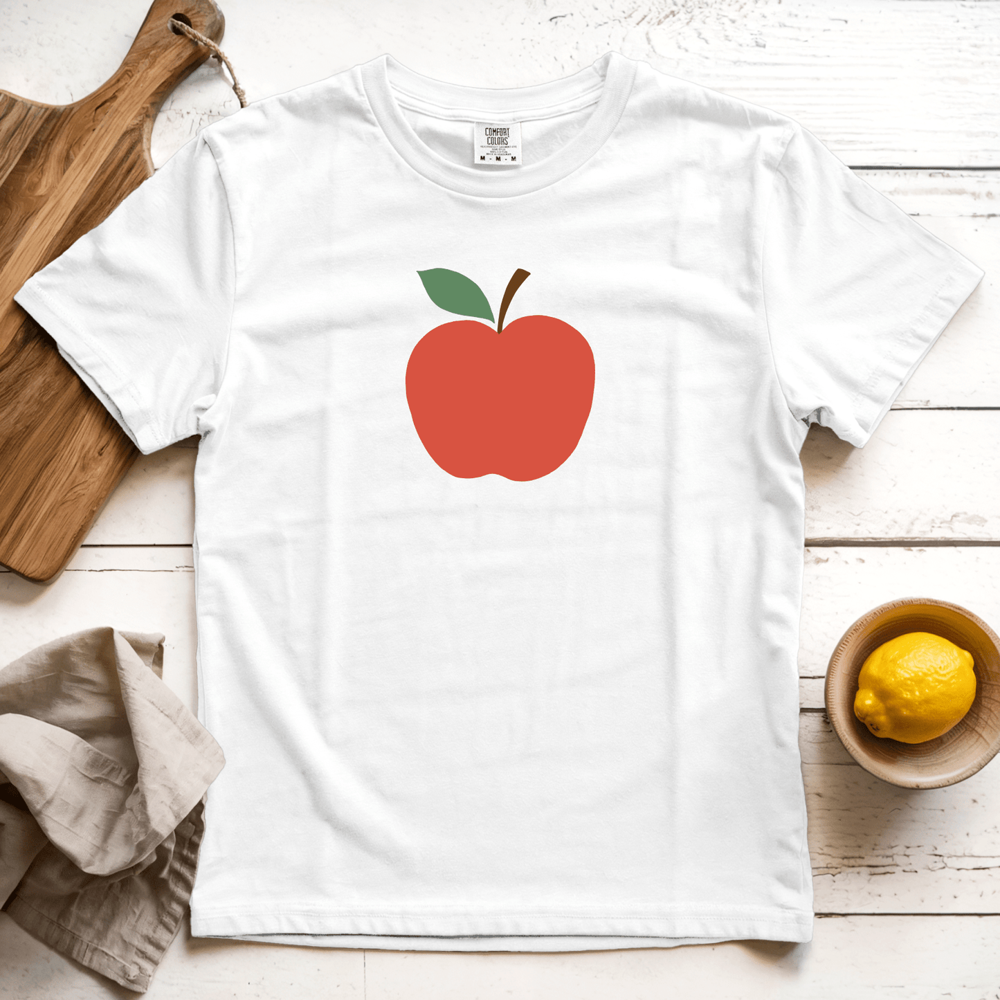 T-Shirt White / S Apple