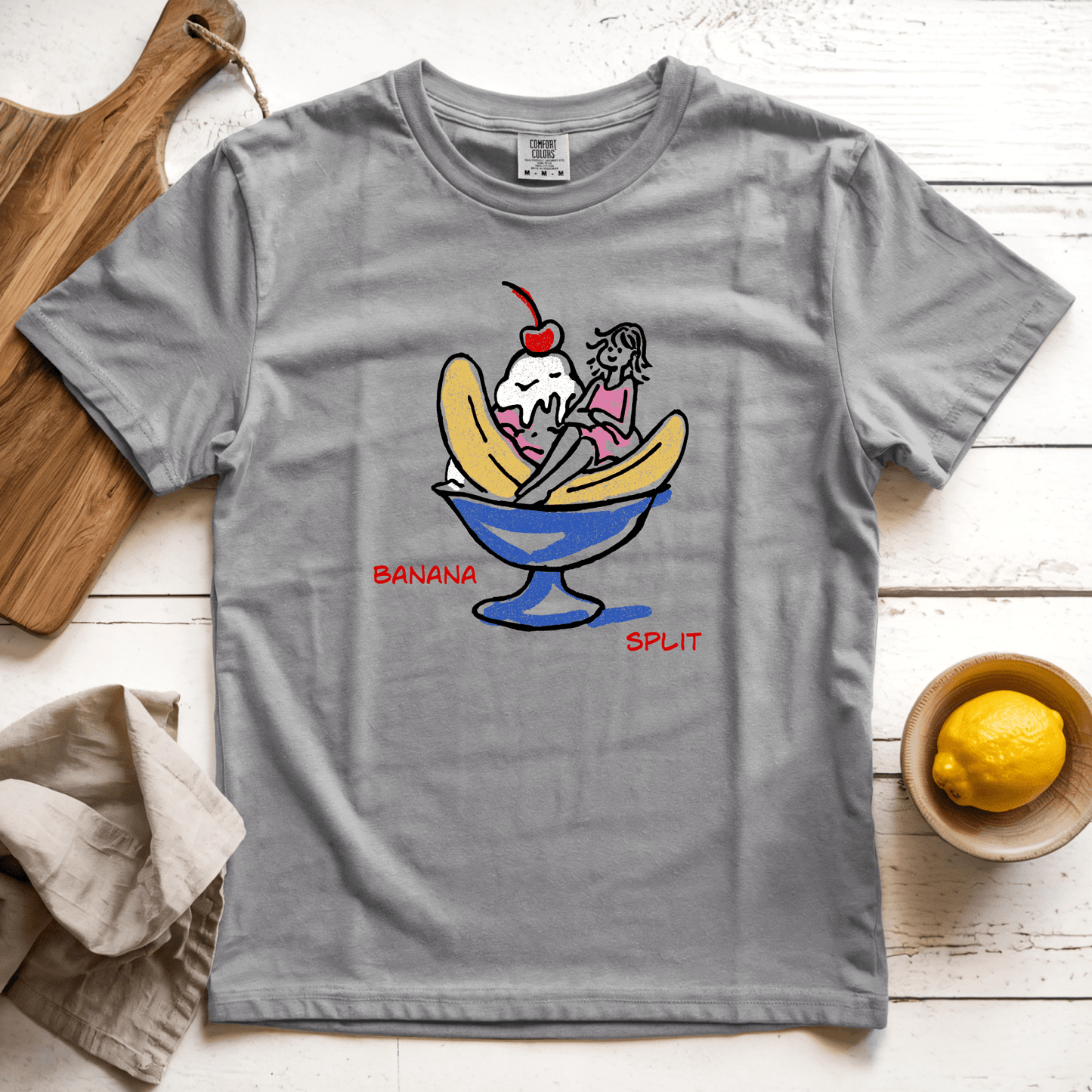 T-Shirt Grey / S Banana Split: LaeMab