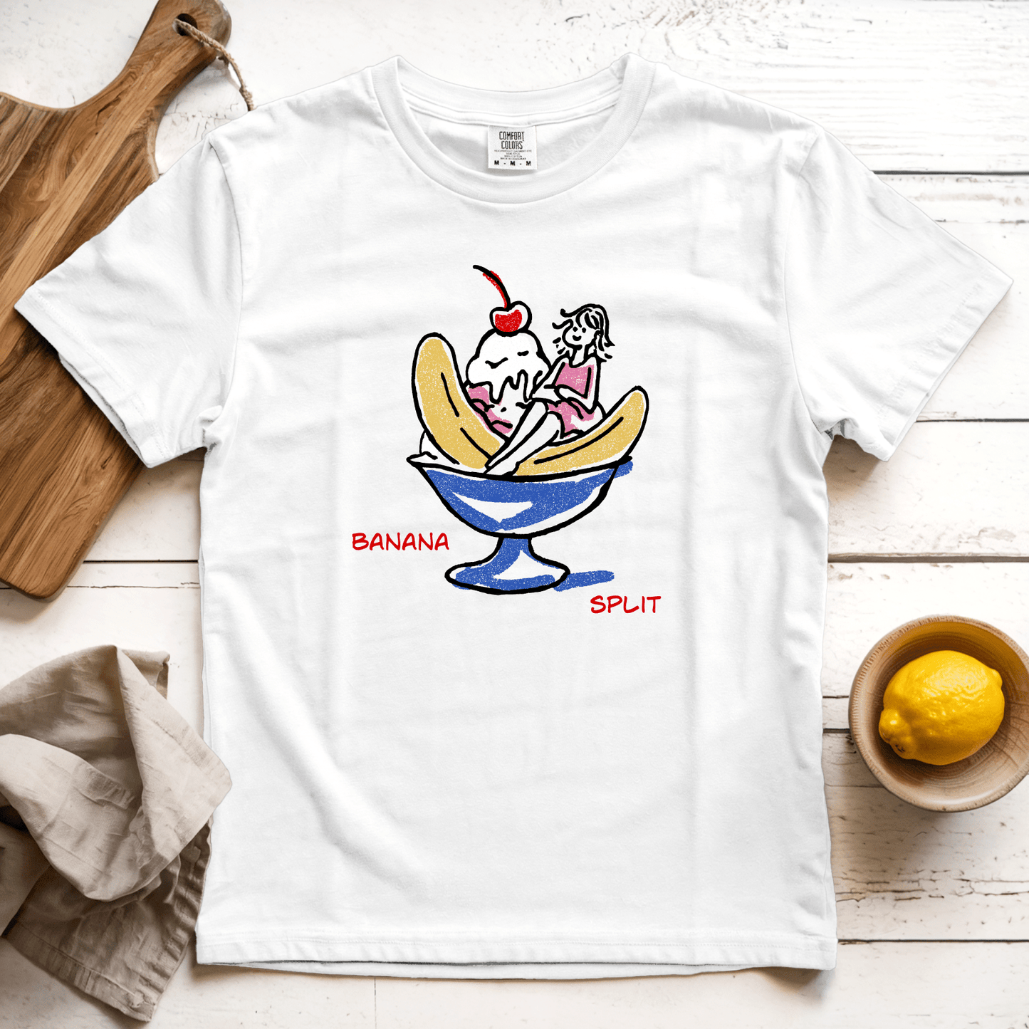 T-Shirt White / S Banana Split: LaeMab