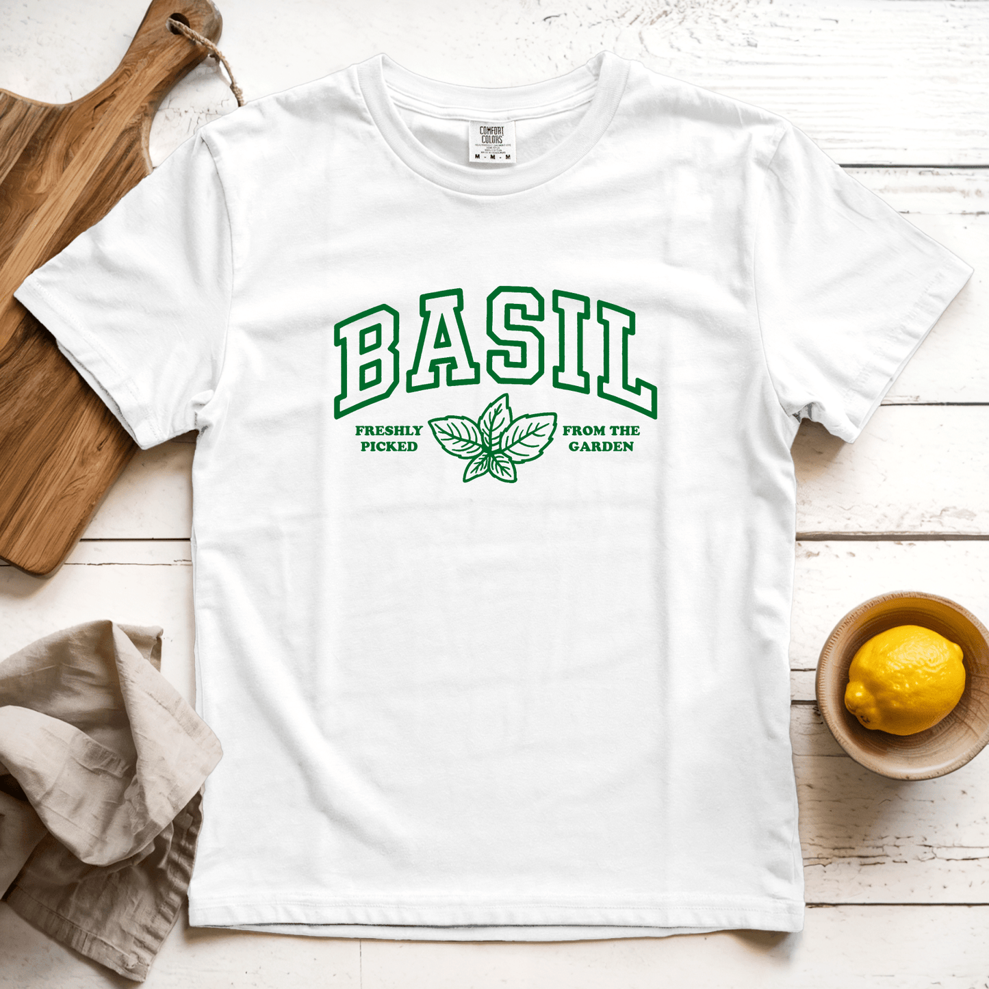 T-Shirt White / S Basil