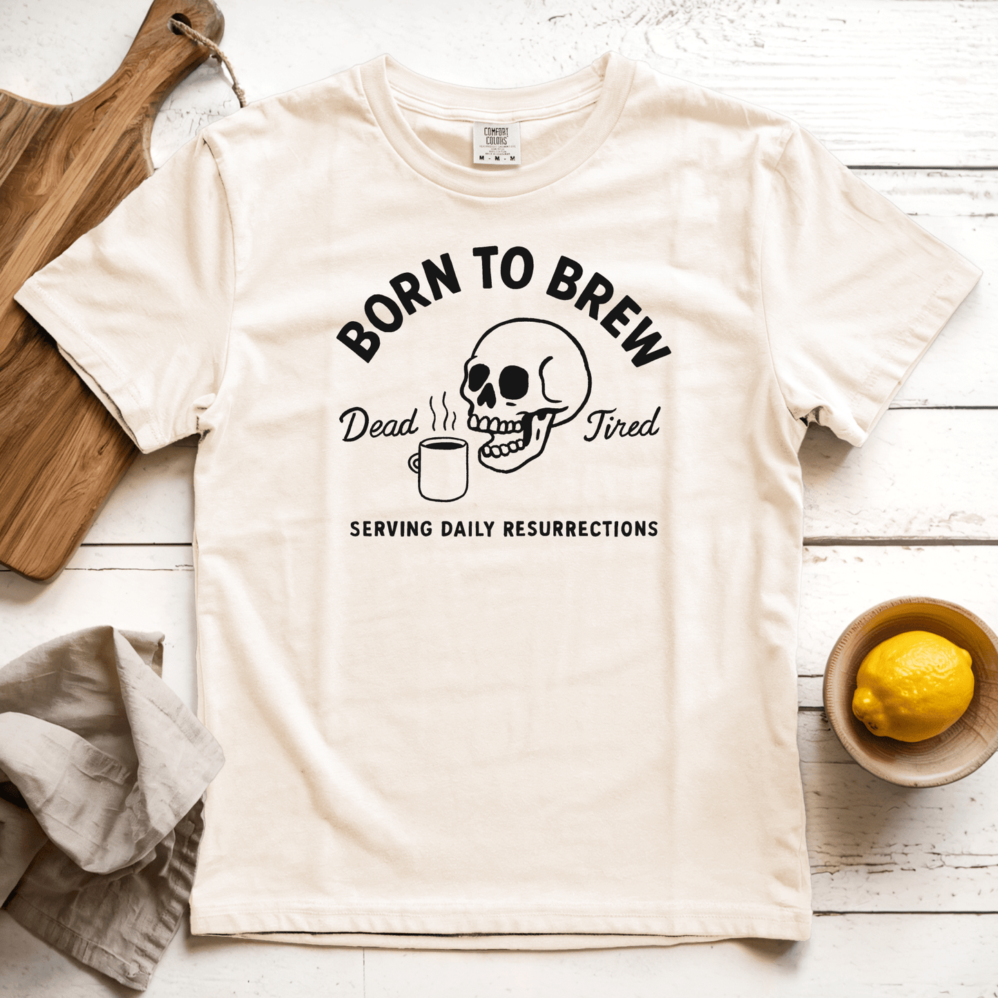 T-Shirt Ivory / S Born to Brew
