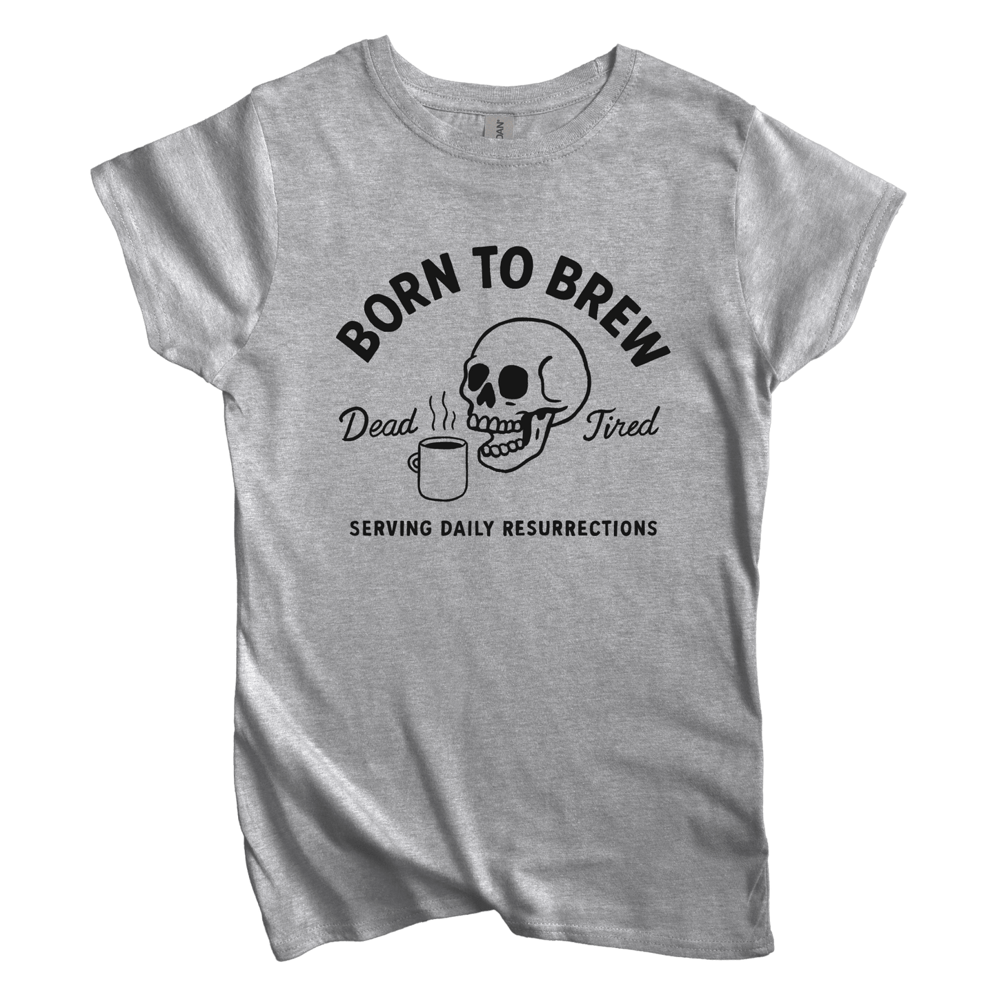 T-Shirt S / Sport Grey Born to Brew Women's Tee