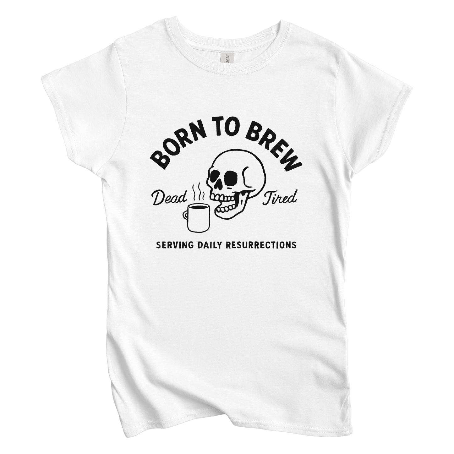 T-Shirt S / White Born to Brew Women's Tee