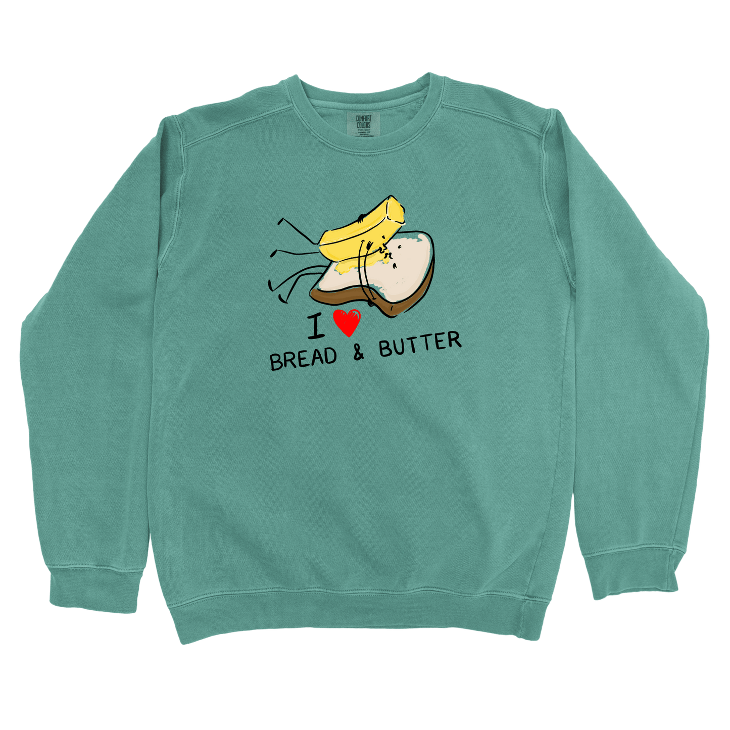 Sweatshirt Light Green / S Bread & Butter: Micro Barbi Sweatshirt