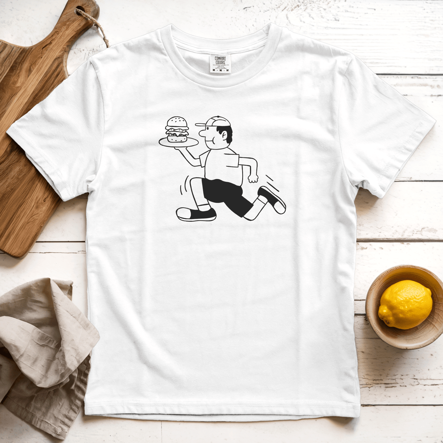 T-Shirts White / S Burger Boy: Sae Karepe