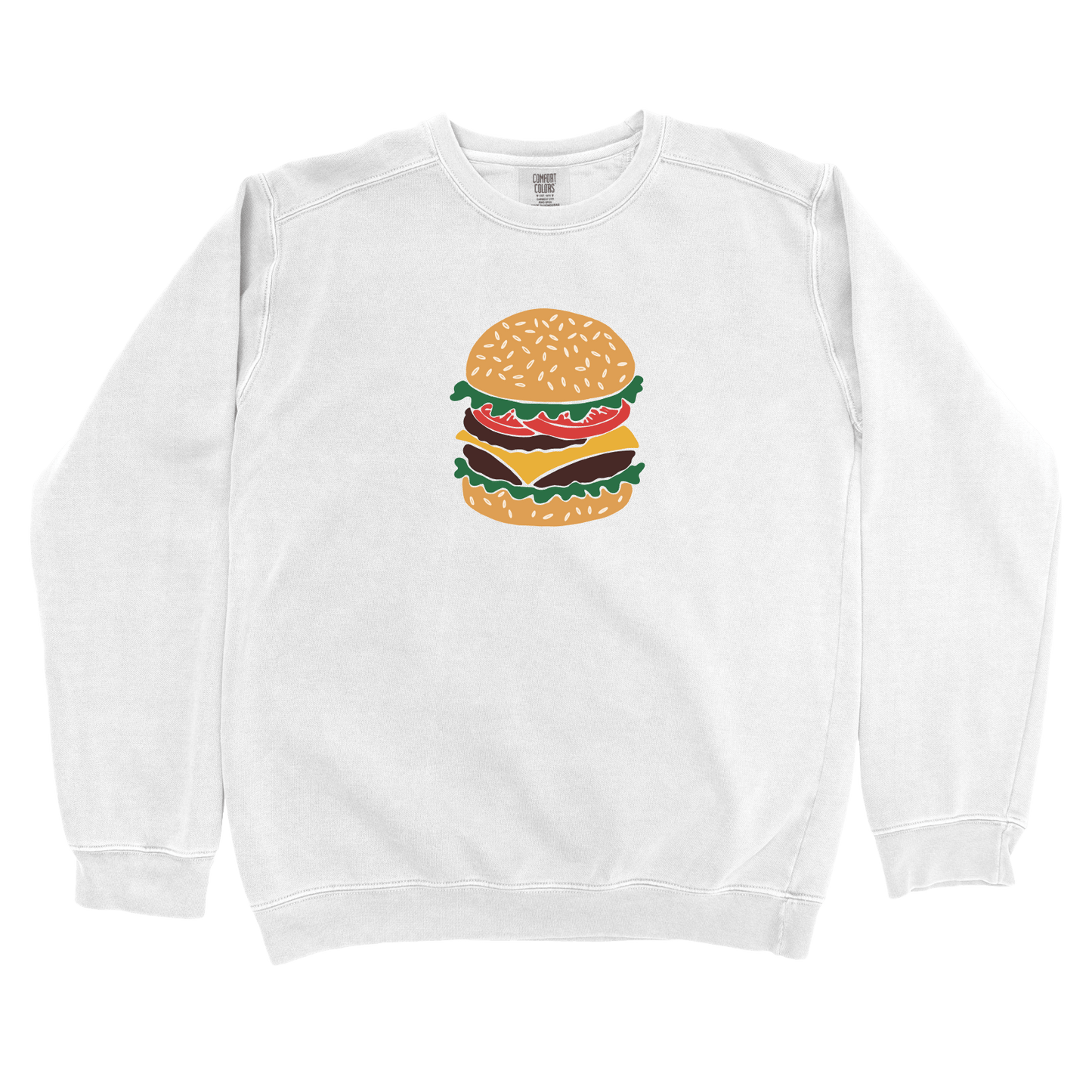 Sweatshirt White / S Cheeseburger Sweatshirt