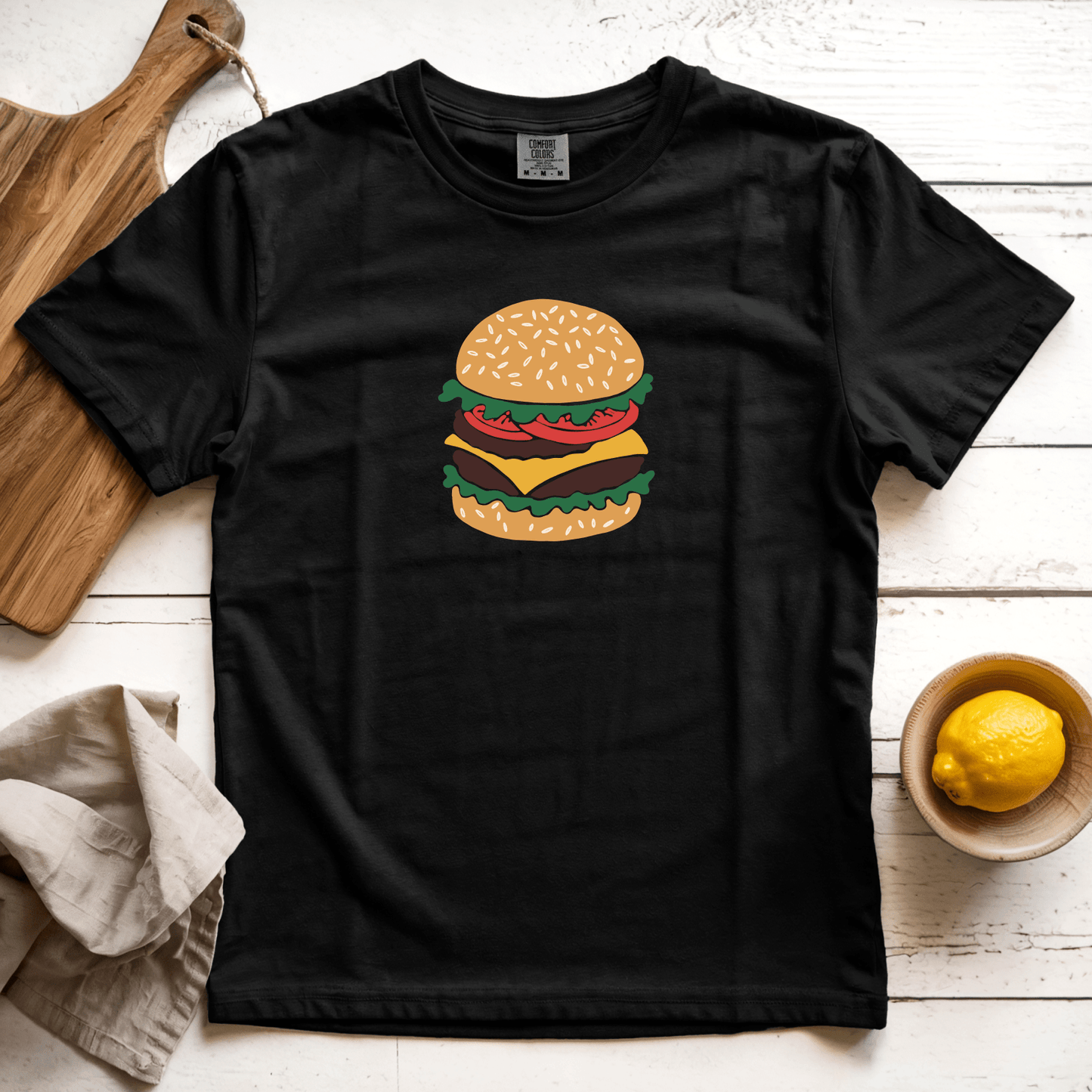 T-Shirt Black / S Cheeseburger