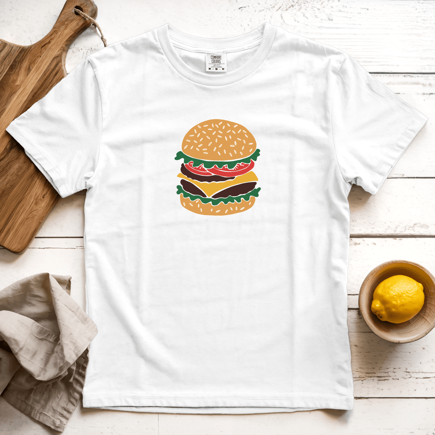 T-Shirt White / S Cheeseburger