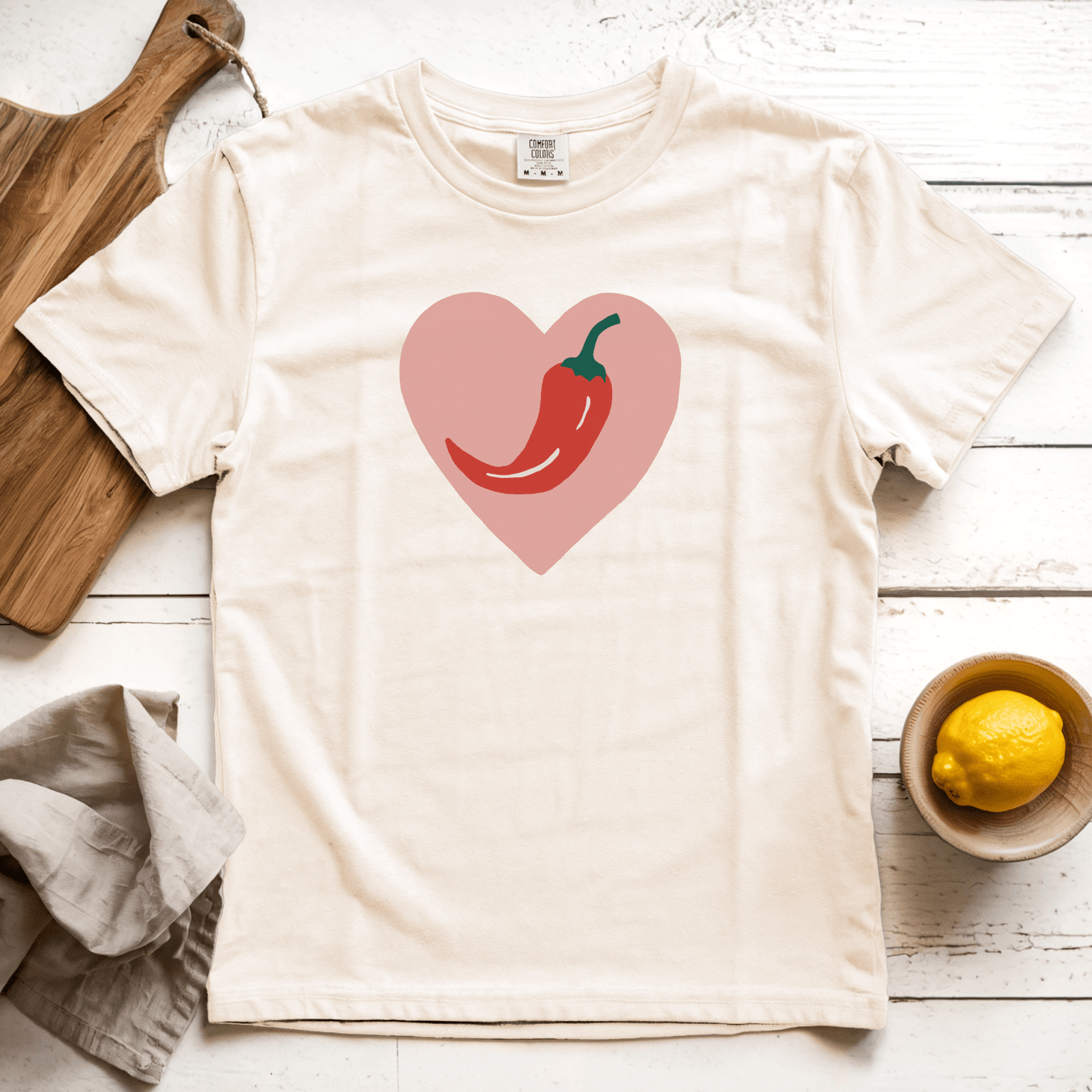 T-Shirt Ivory / S Chili Heart