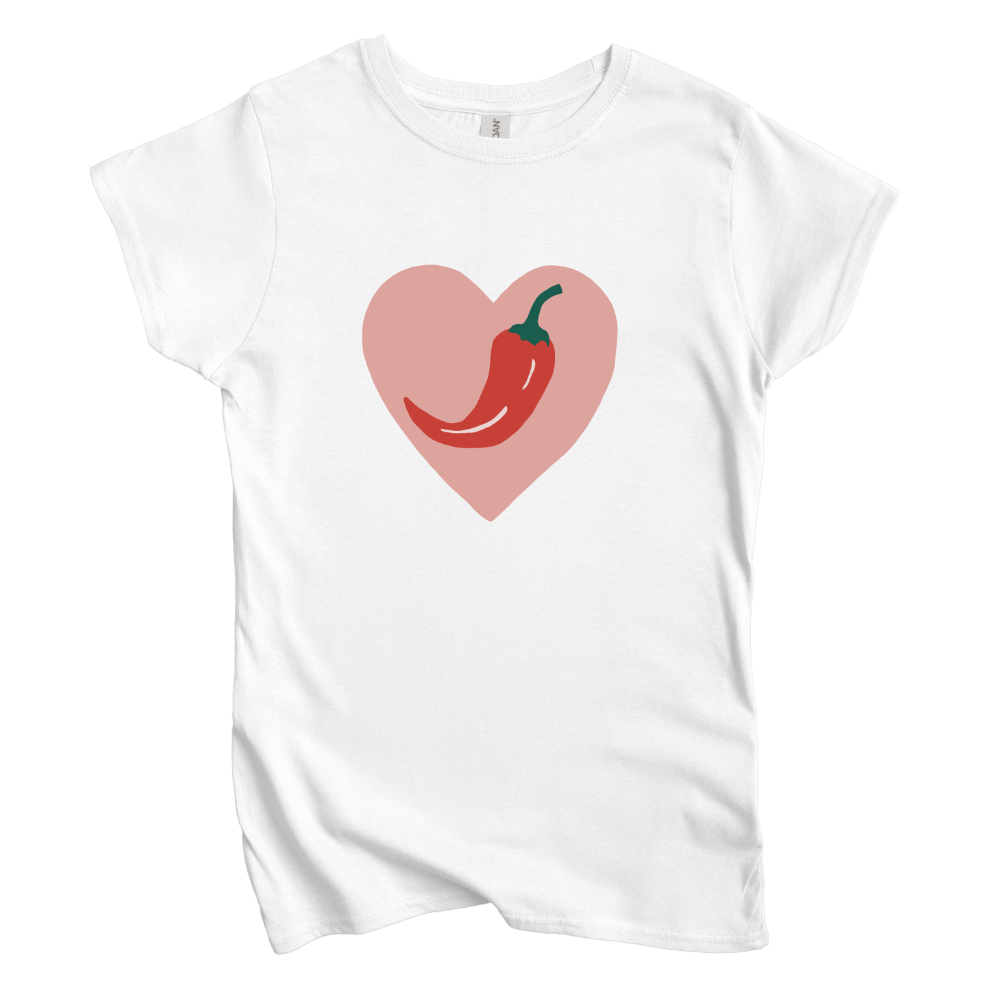 T-Shirt S / White Chili Heart Women's Tee