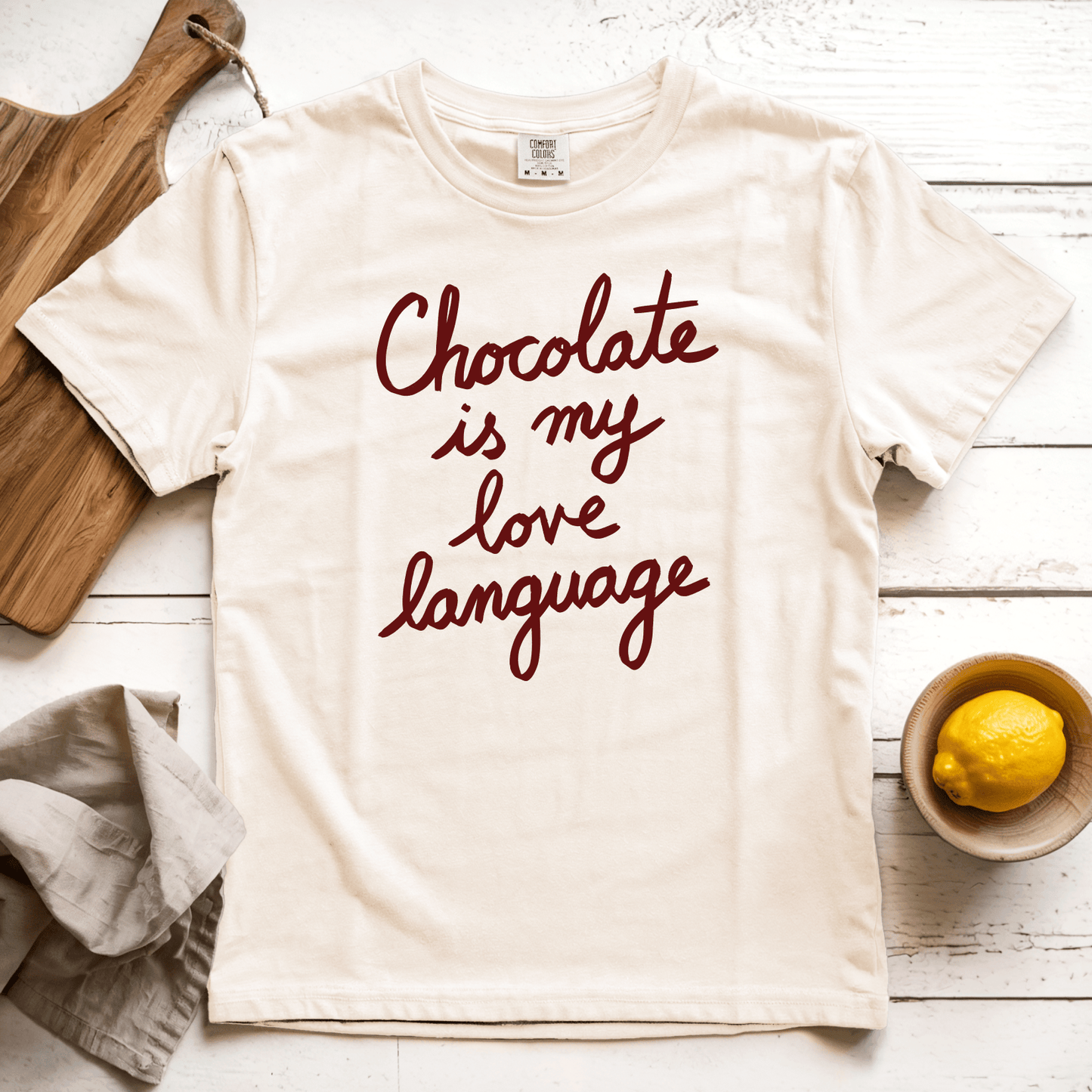 T-Shirt Ivory / S Chocolate is my Love Language