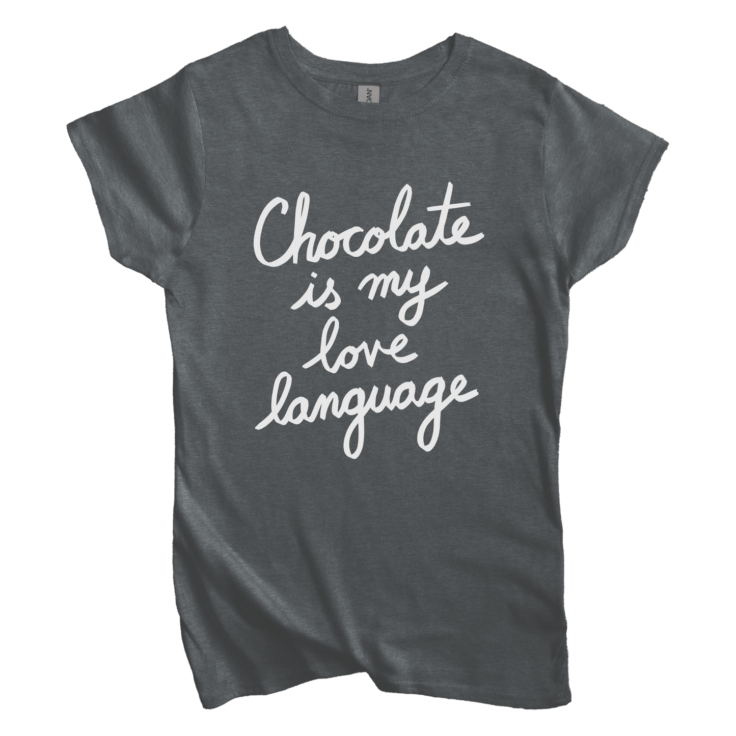 T-Shirt S / Dark Heather Chocolate is my Love Language Women's Tee