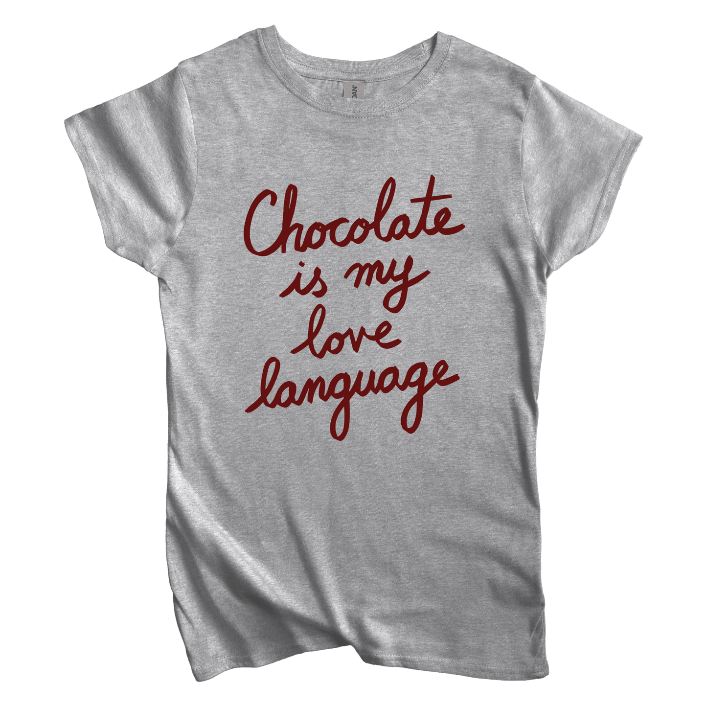 T-Shirt S / Sport Grey Chocolate is my Love Language Women's Tee