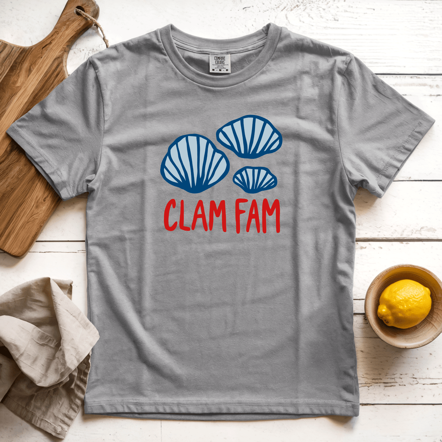 T-Shirt Grey / S Clam Fam