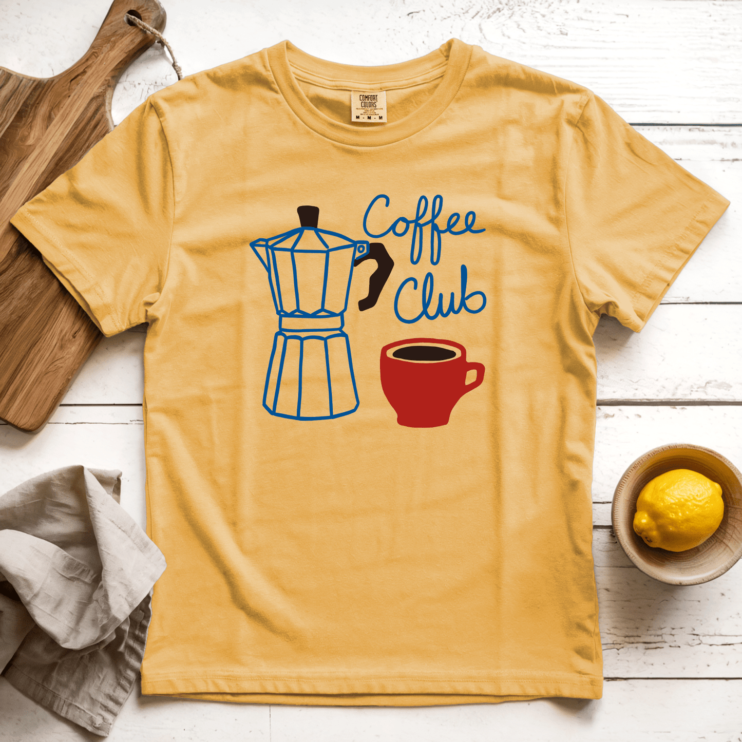 T-Shirt Mustard / S Coffee Club