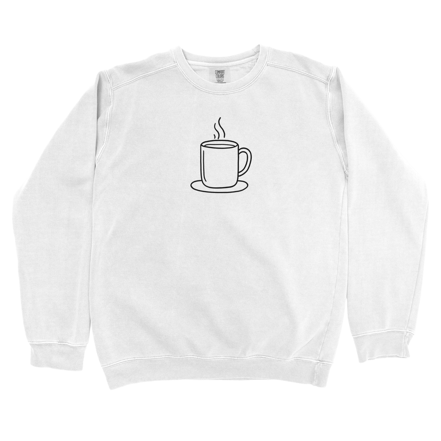 T-Shirts White / S Coffee Doodle Sweatshirt