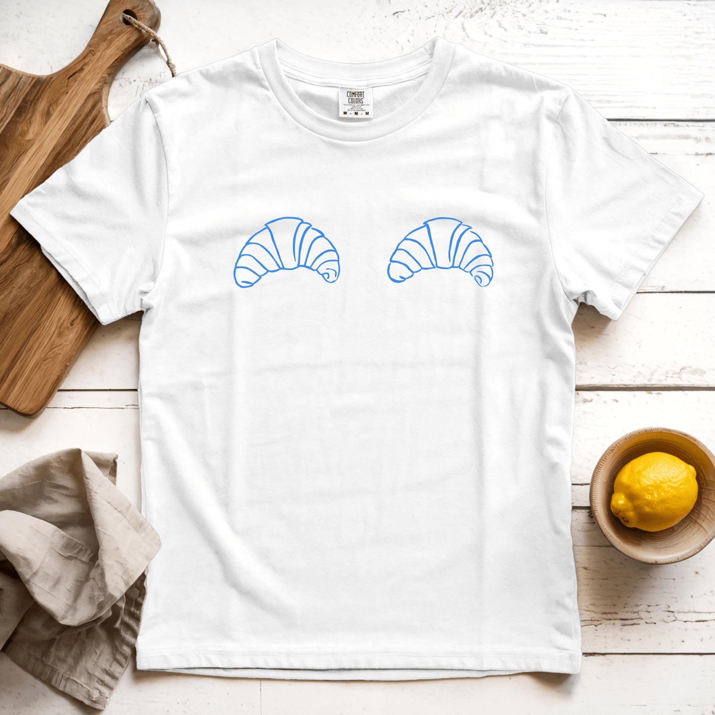 T-Shirt White / S Croissant Boobs