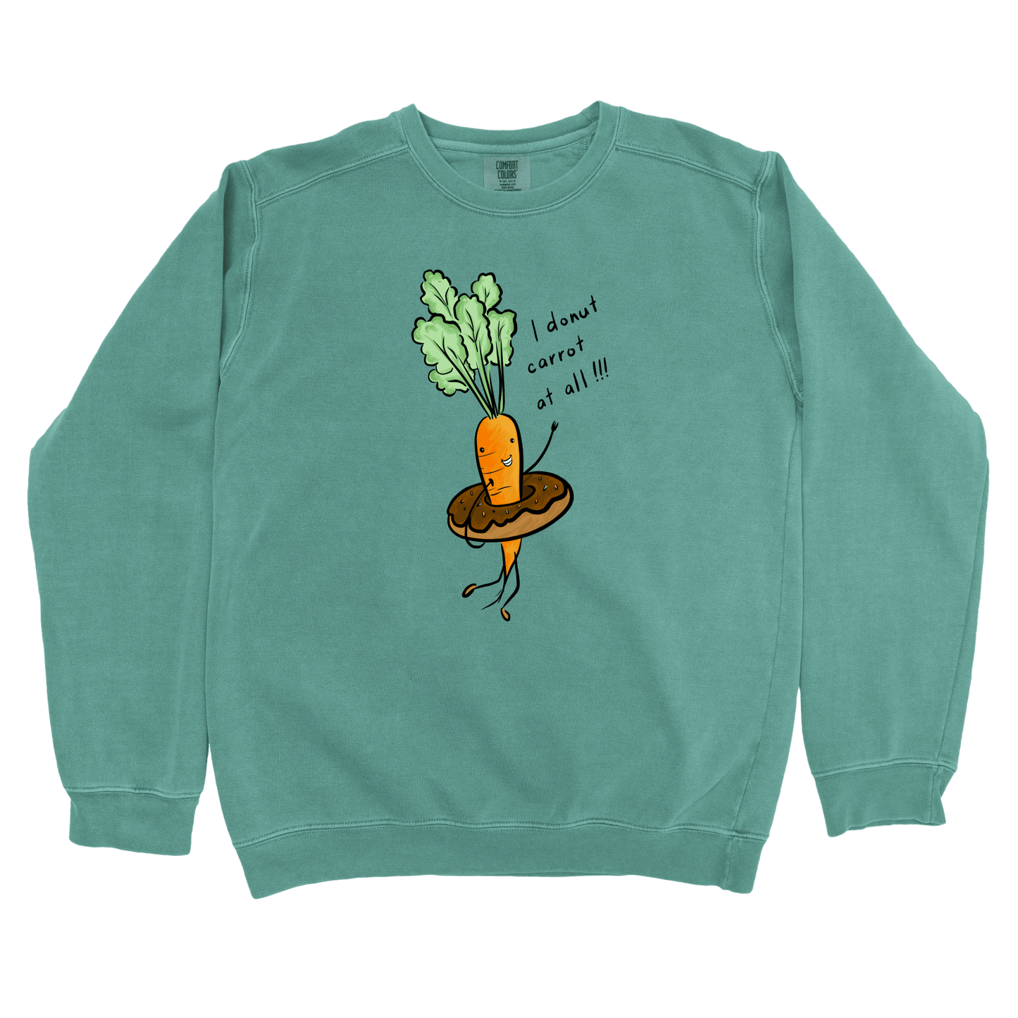 Sweatshirt Light Green / S Donut Carrot: Micro Barbi Sweatshirt