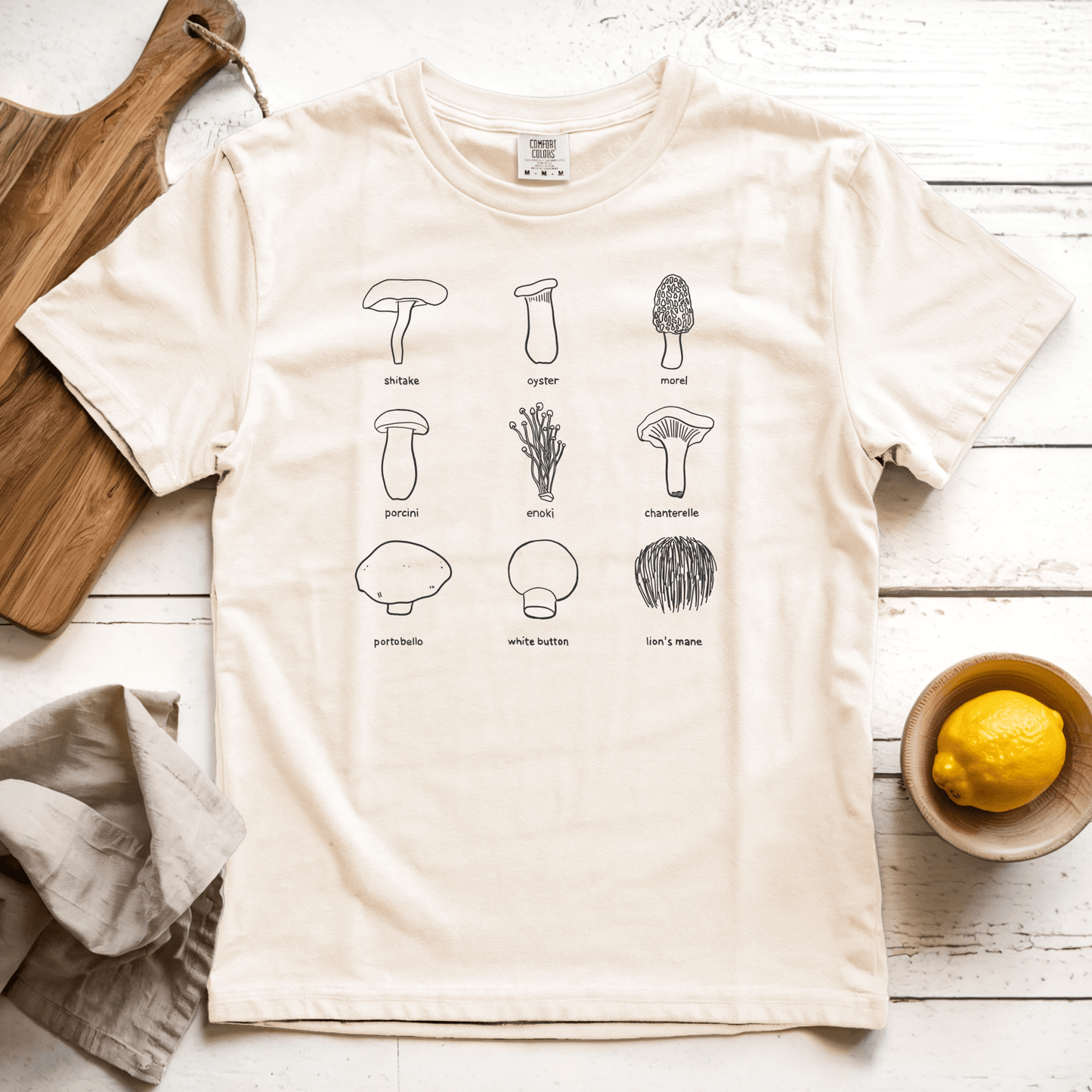 T-Shirt Ivory / S Edible Mushrooms