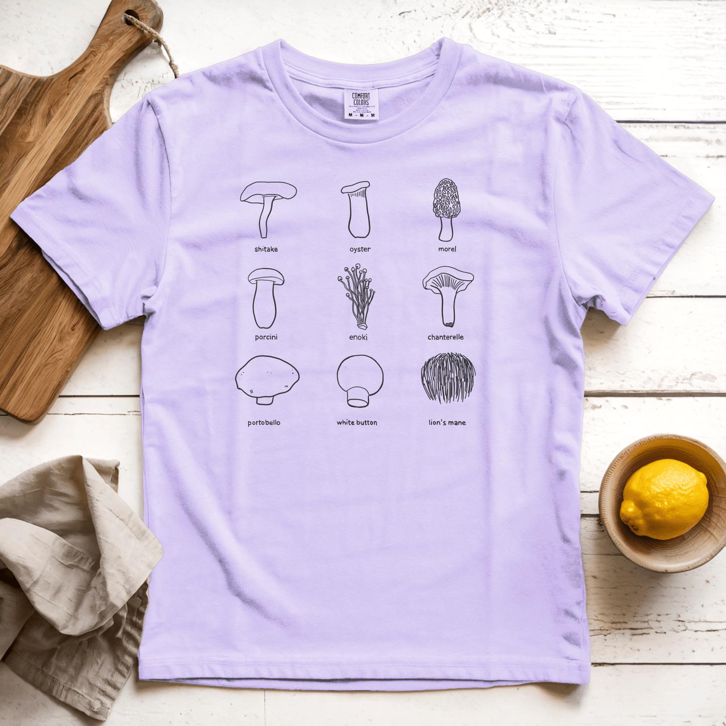 T-Shirt Orchid / S Edible Mushrooms