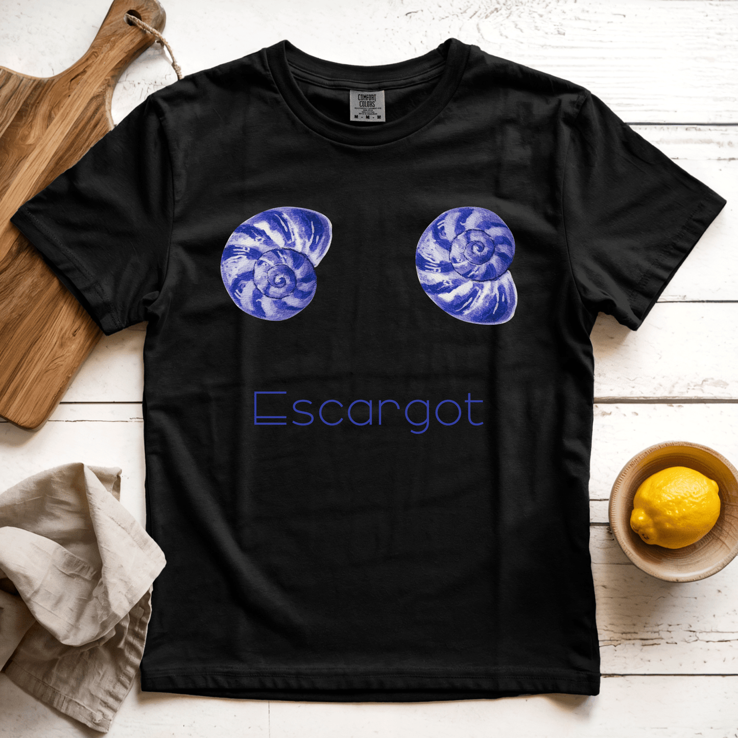 T-Shirt Black / S Escargot: LaeMab