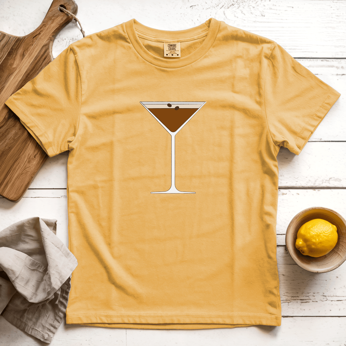 T-Shirt Mustard / S Espresso Martini: LaeMab