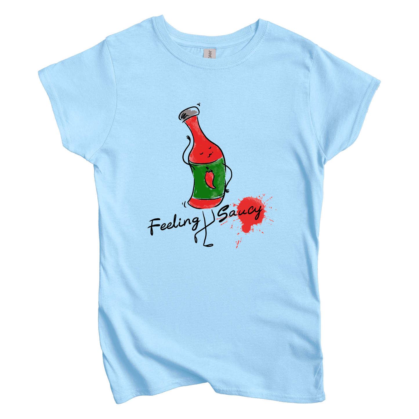 T-Shirt S / Light Blue Feeling Saucy: Micro Barbi Women's Tee