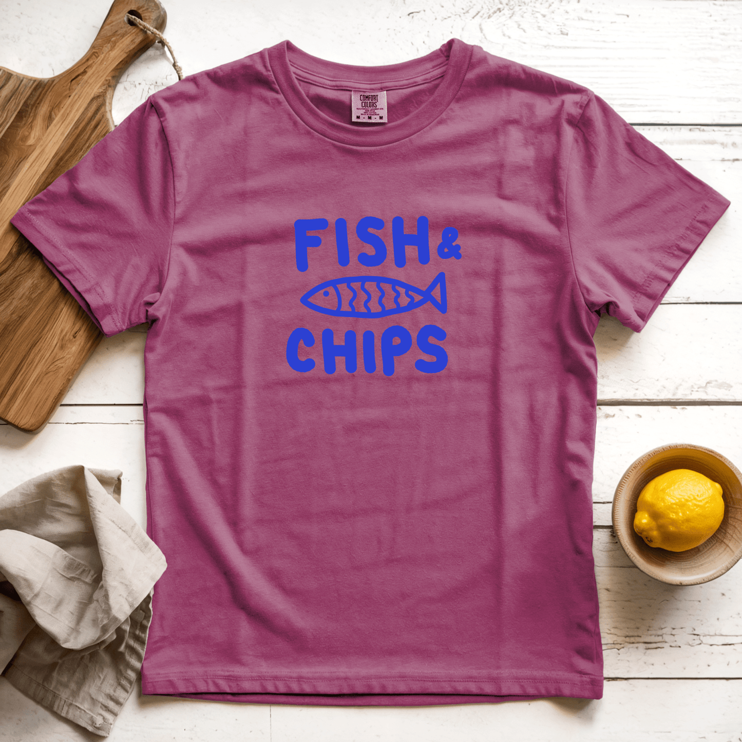 T-Shirt Berry / S Fish & Chips: Longoland