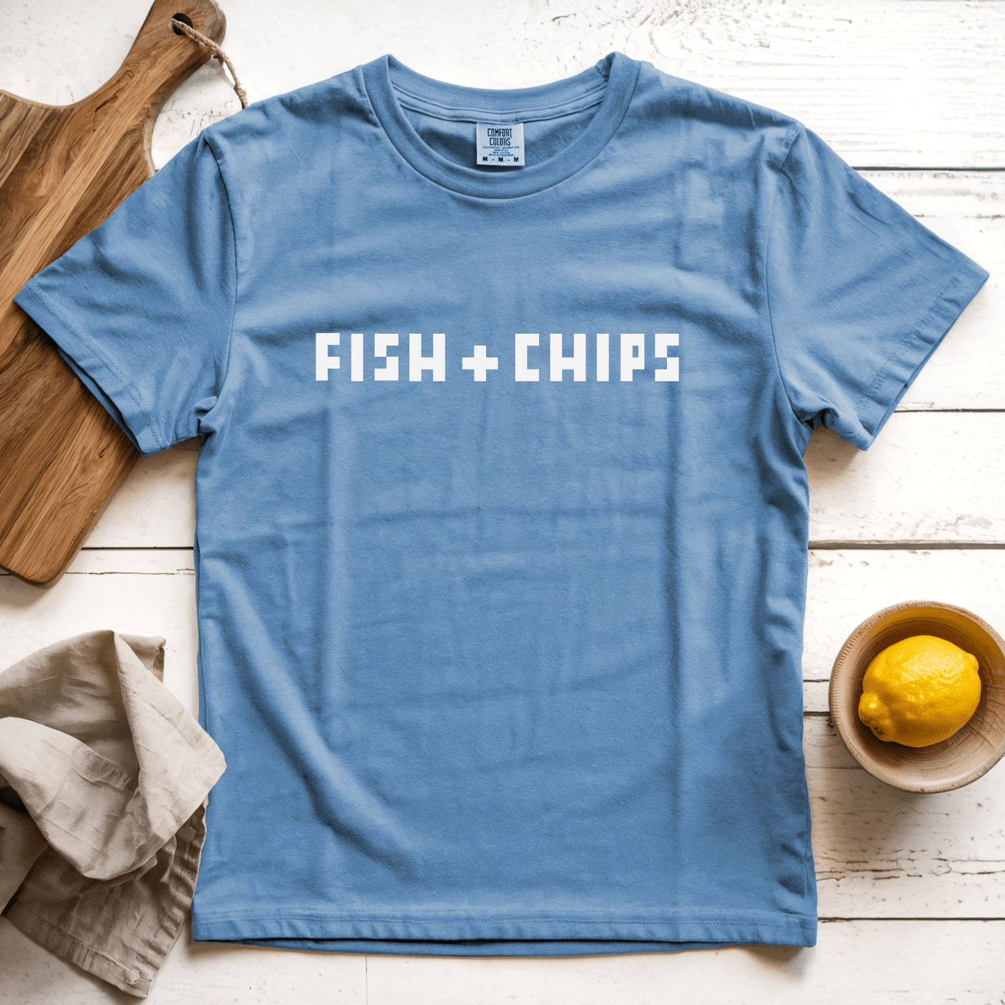 T-Shirt Blue Jean / S Fish + Chips
