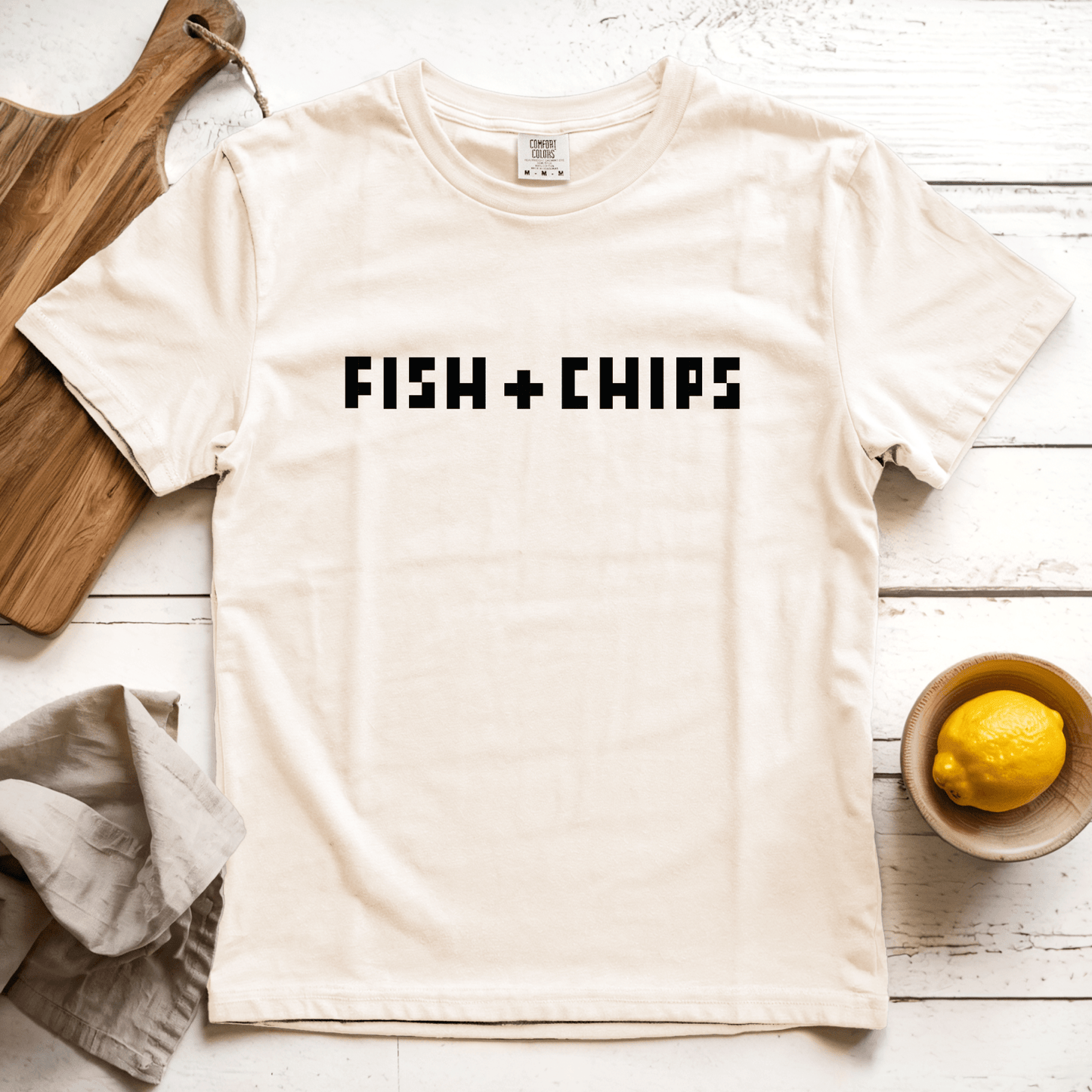 T-Shirt Ivory / S Fish + Chips