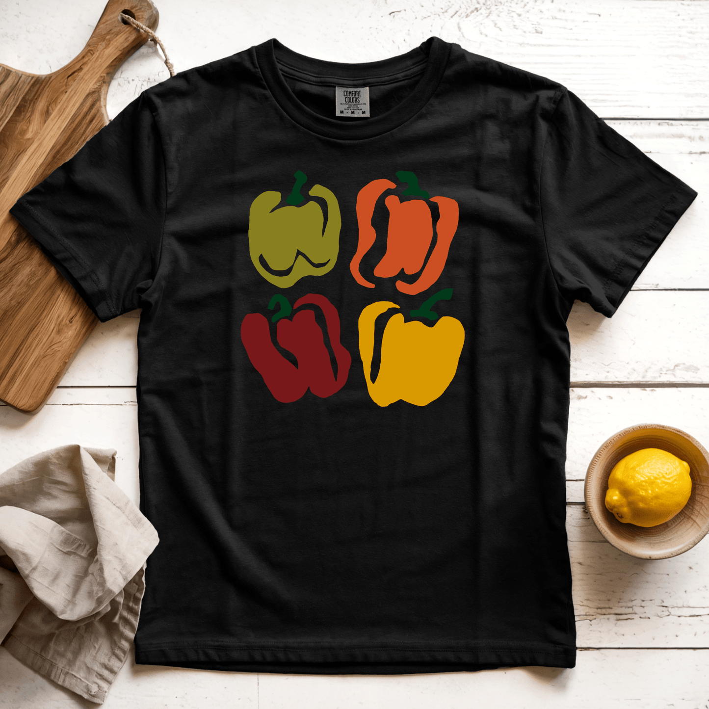 T-Shirt Black / S Four Peppers