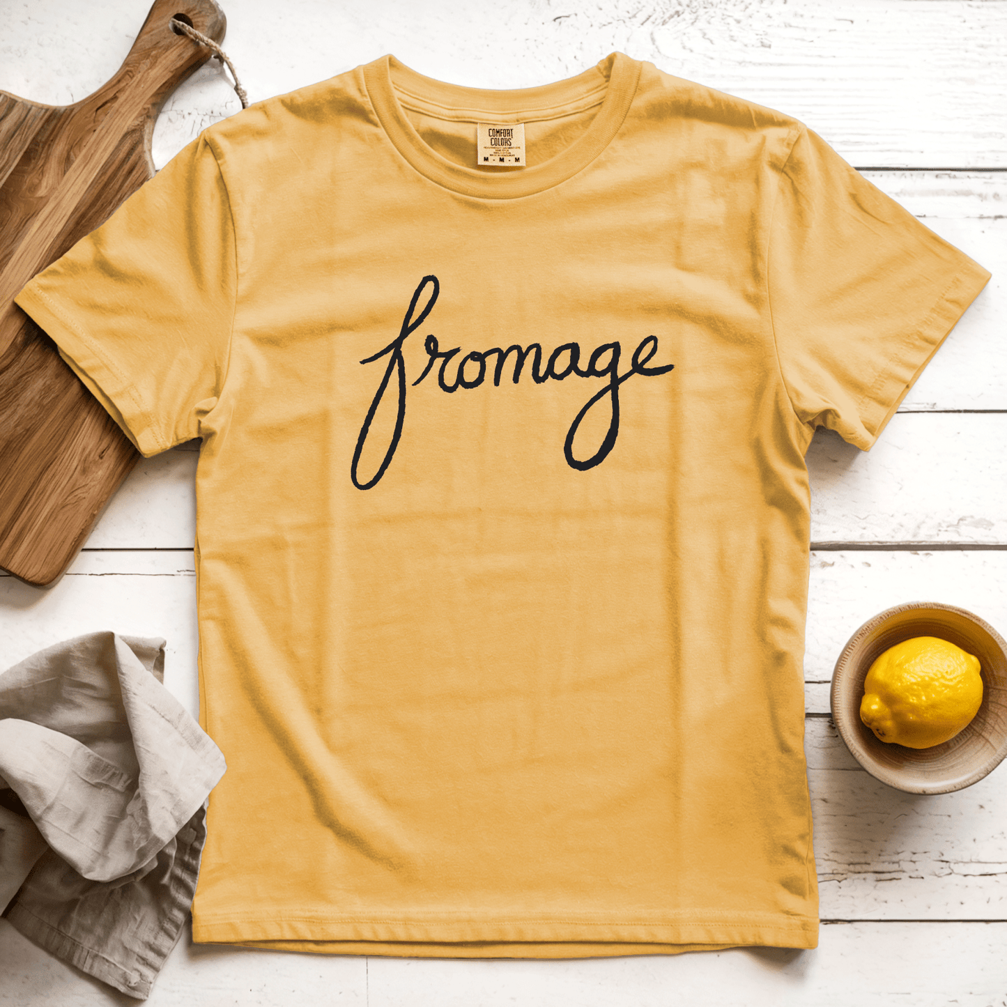 T-Shirt Mustard / S Fromage