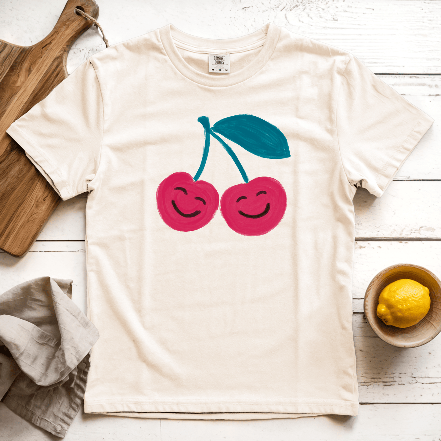T-Shirt Ivory / S Happy Cherries