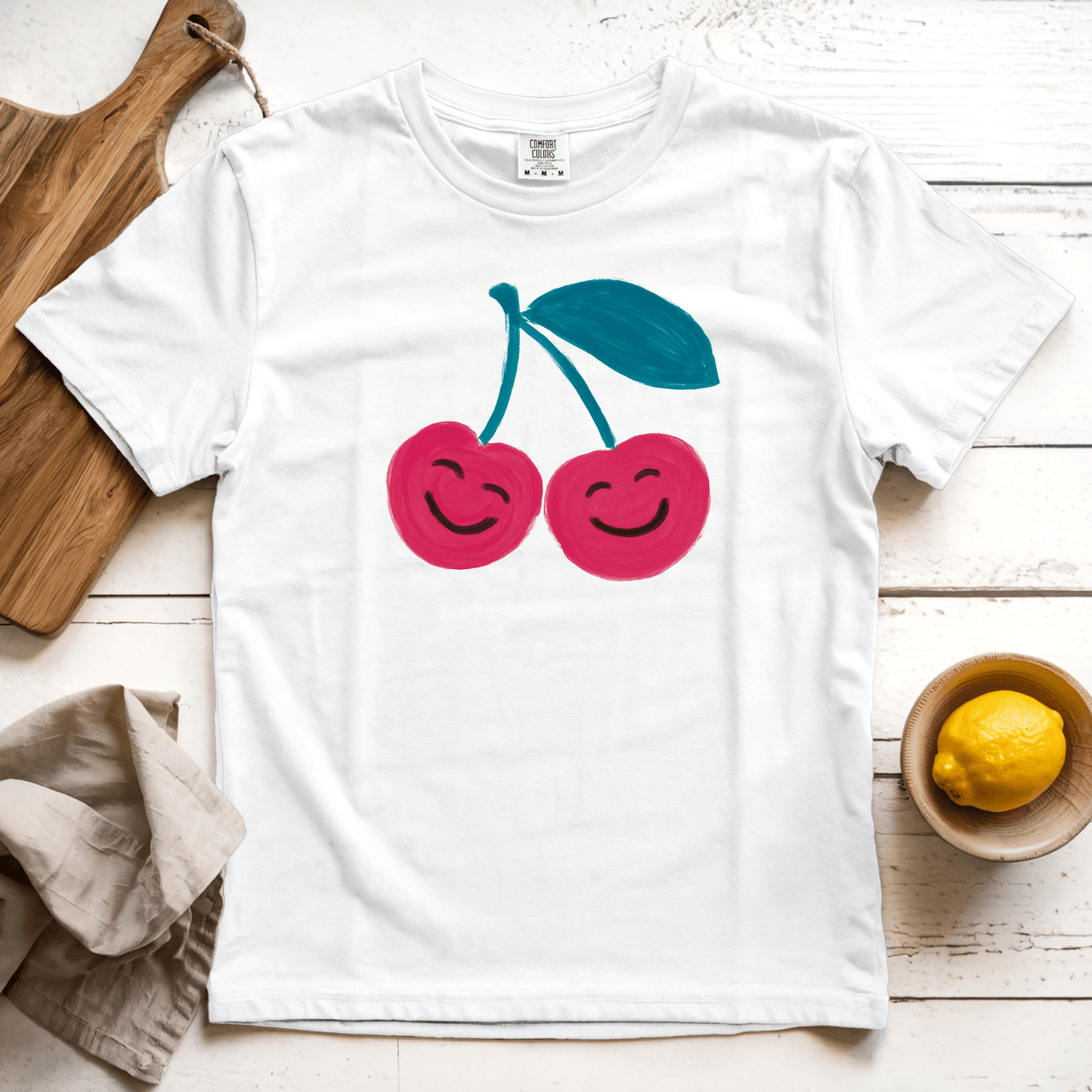 T-Shirt White / S Happy Cherries