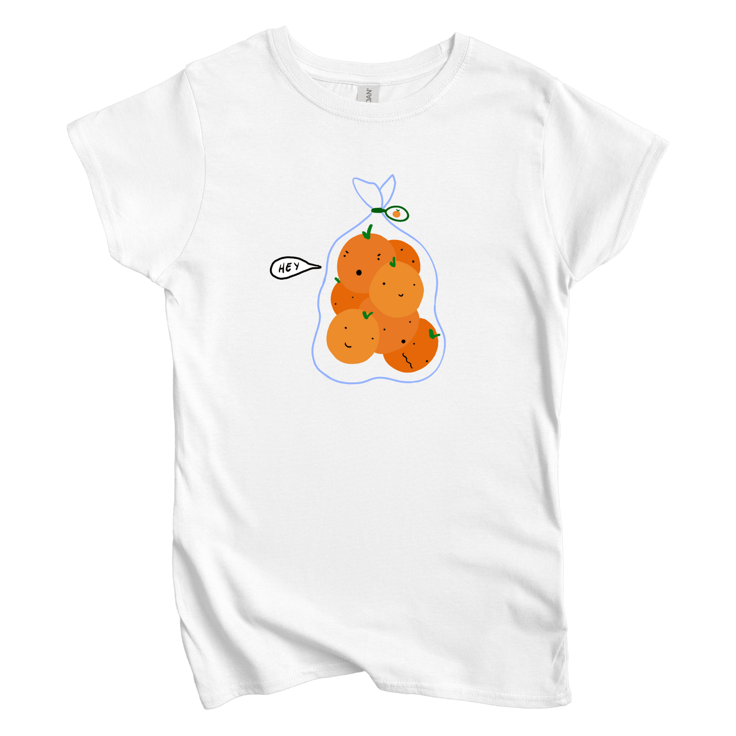 T-Shirts S / White Hey: Woblylines Women's Tee