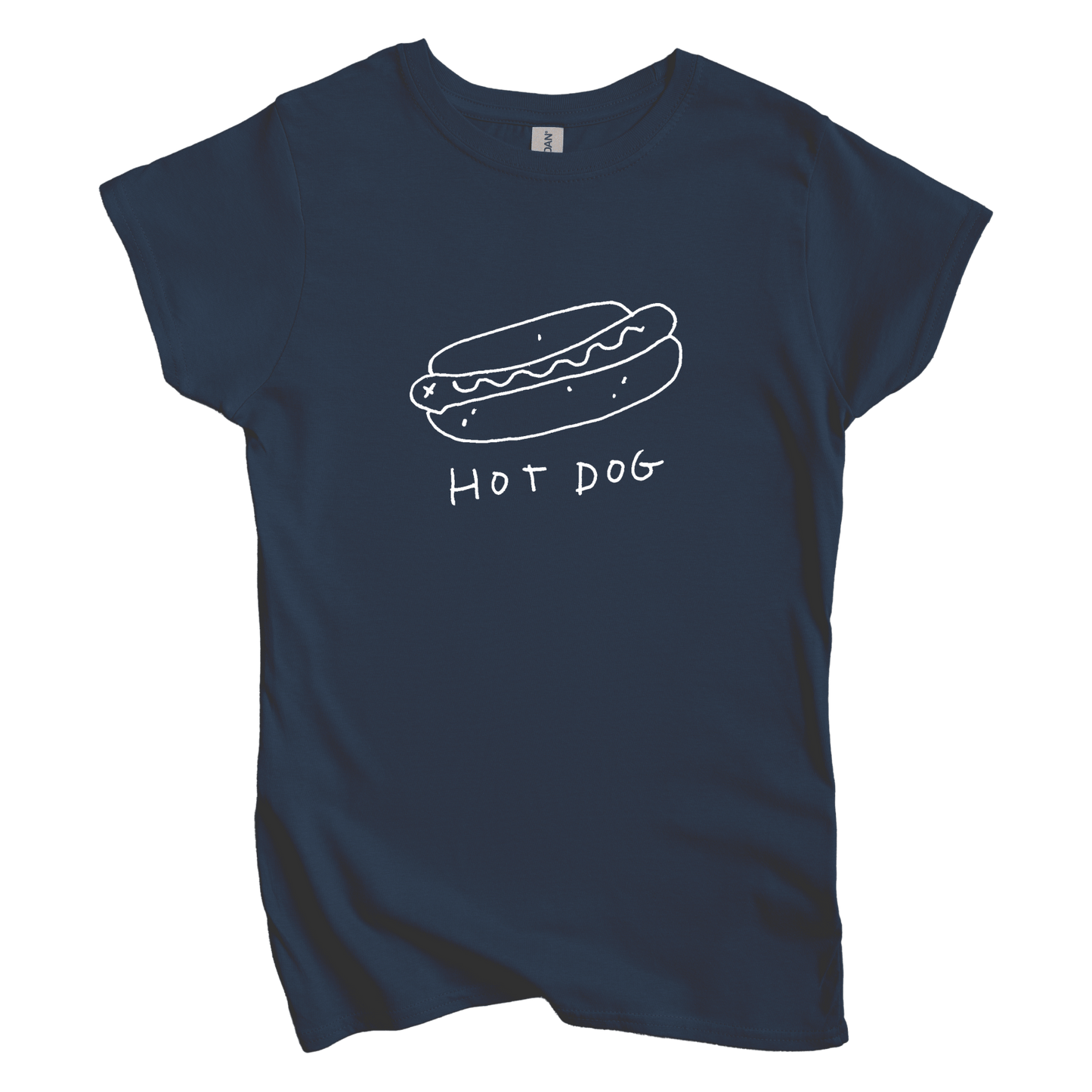 T-Shirt S / Navy Hot Dog: Longoland Women's Tee