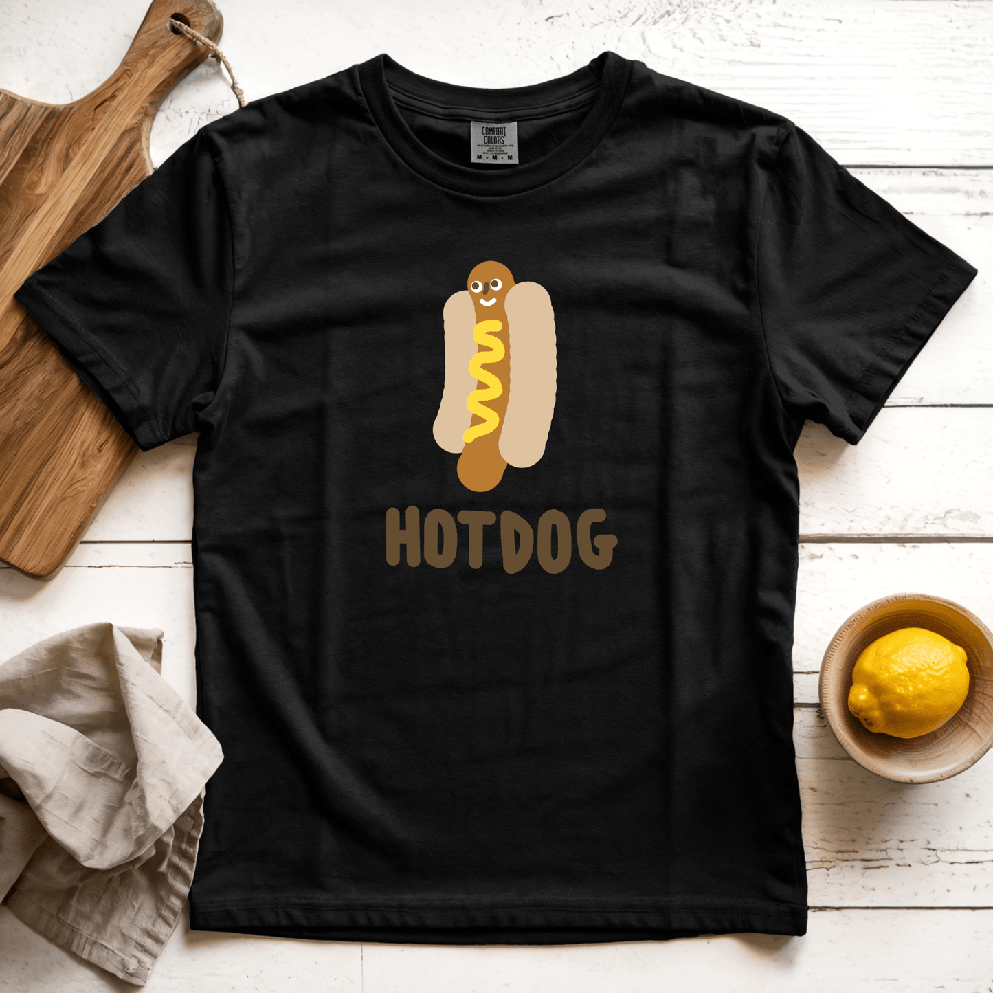 T-Shirt Black / S Hotdog: Longoland