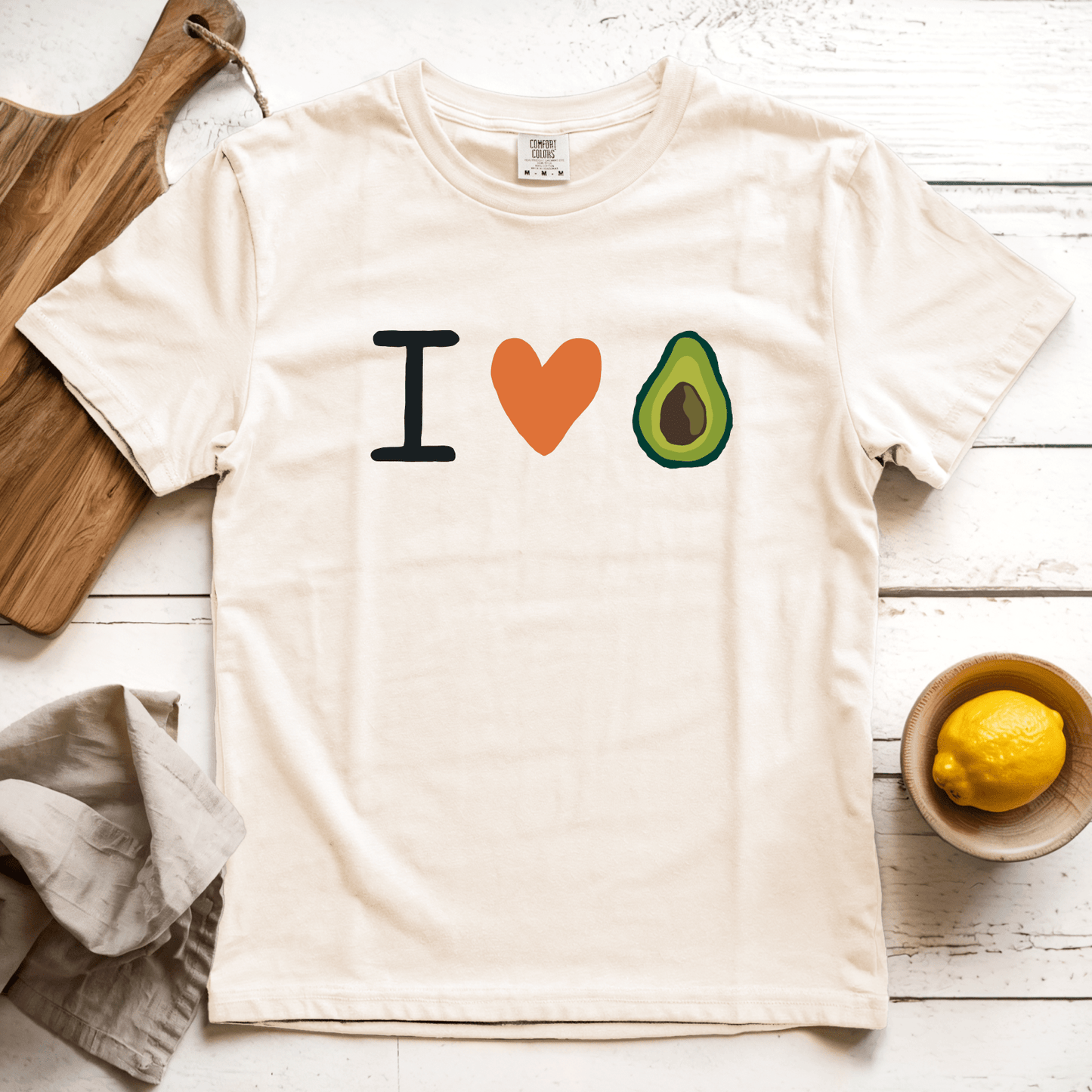 T-Shirt Ivory / S I Love Avocado