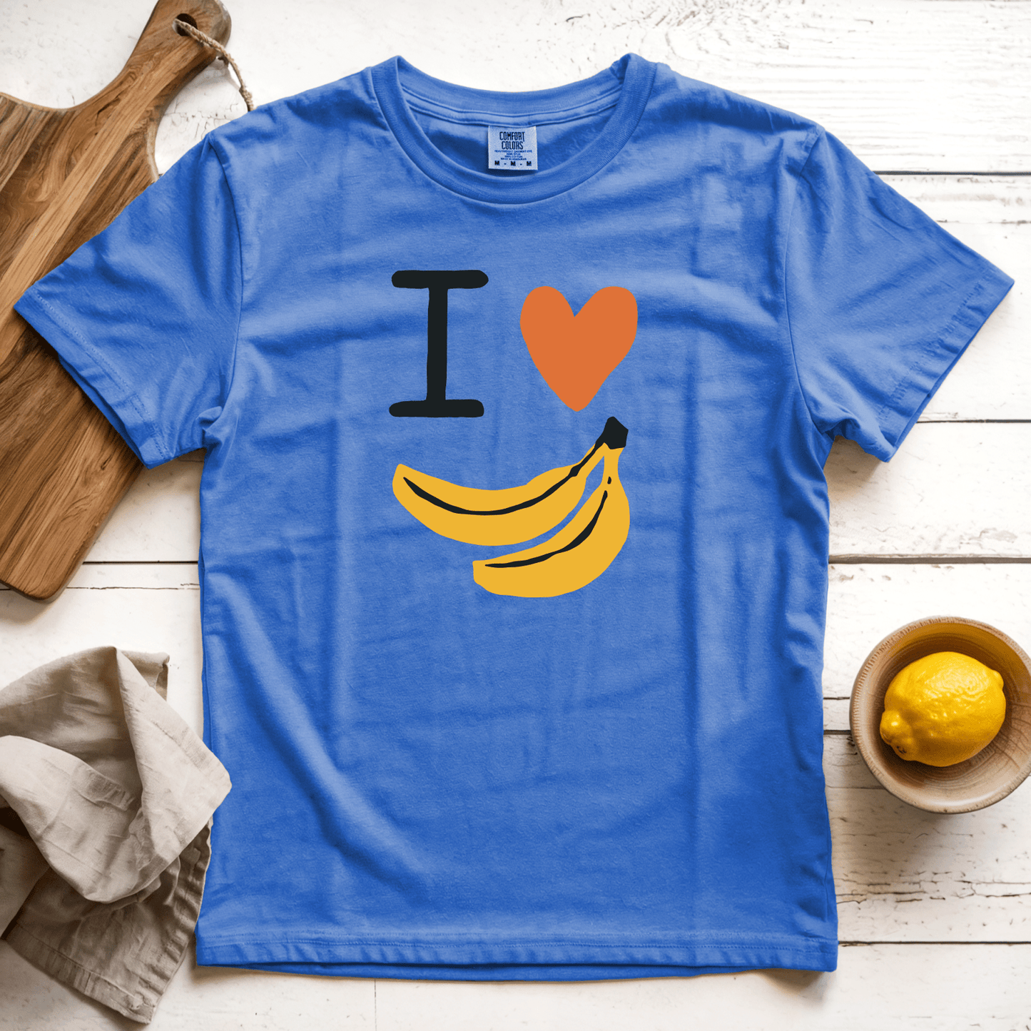 T-Shirt Flo Blue / S I Love Bananas