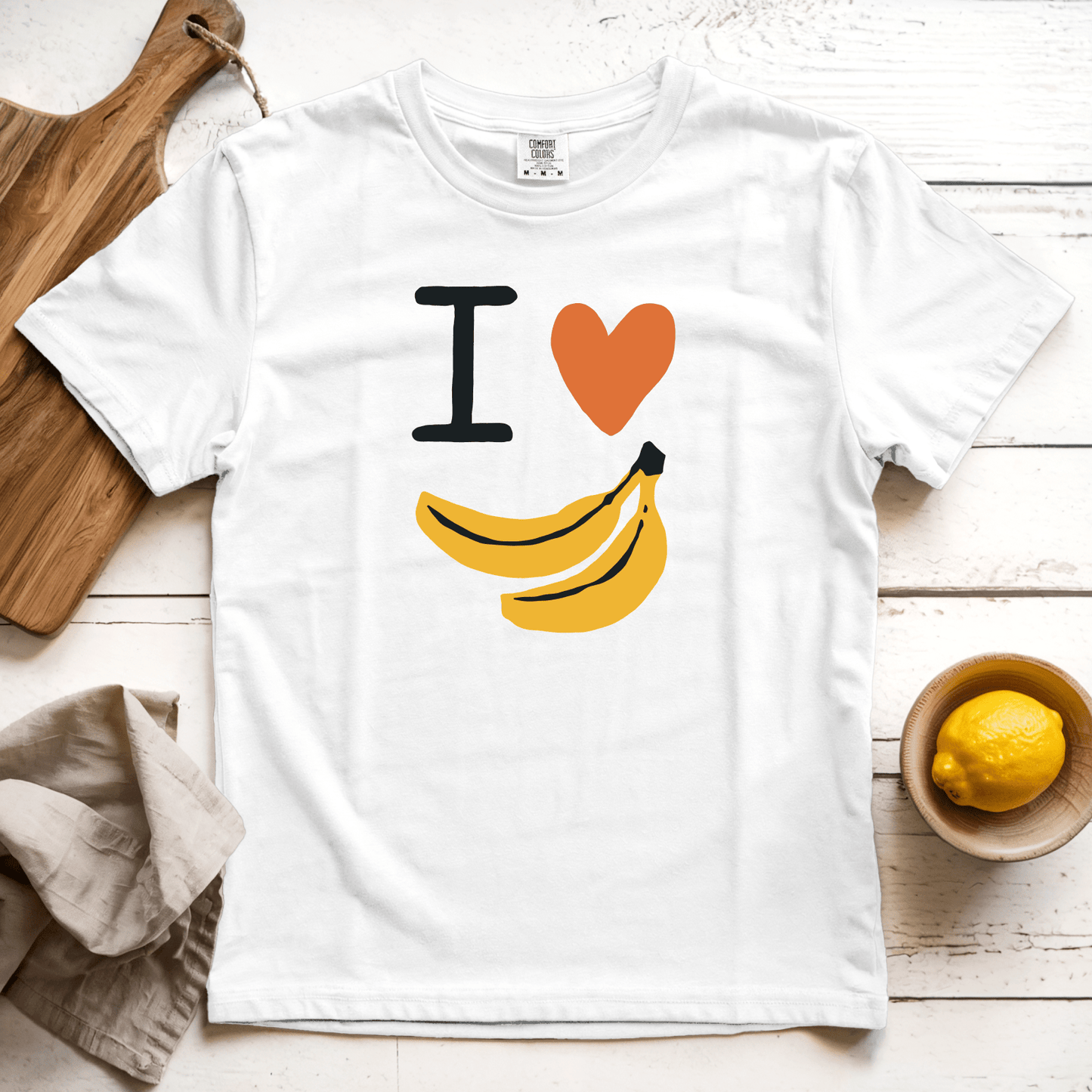 T-Shirt White / S I Love Bananas