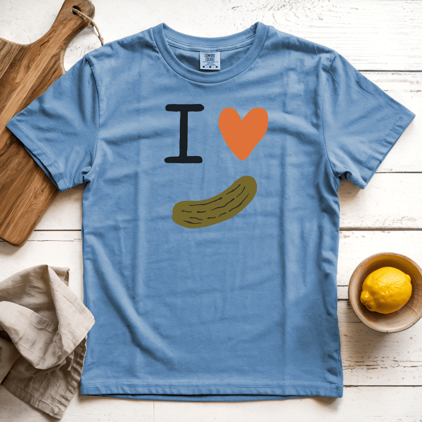 T-Shirt Blue Jean / S I Love Pickles