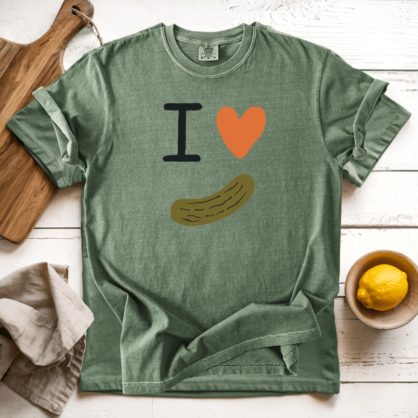 T-Shirt Moss / S I Love Pickles