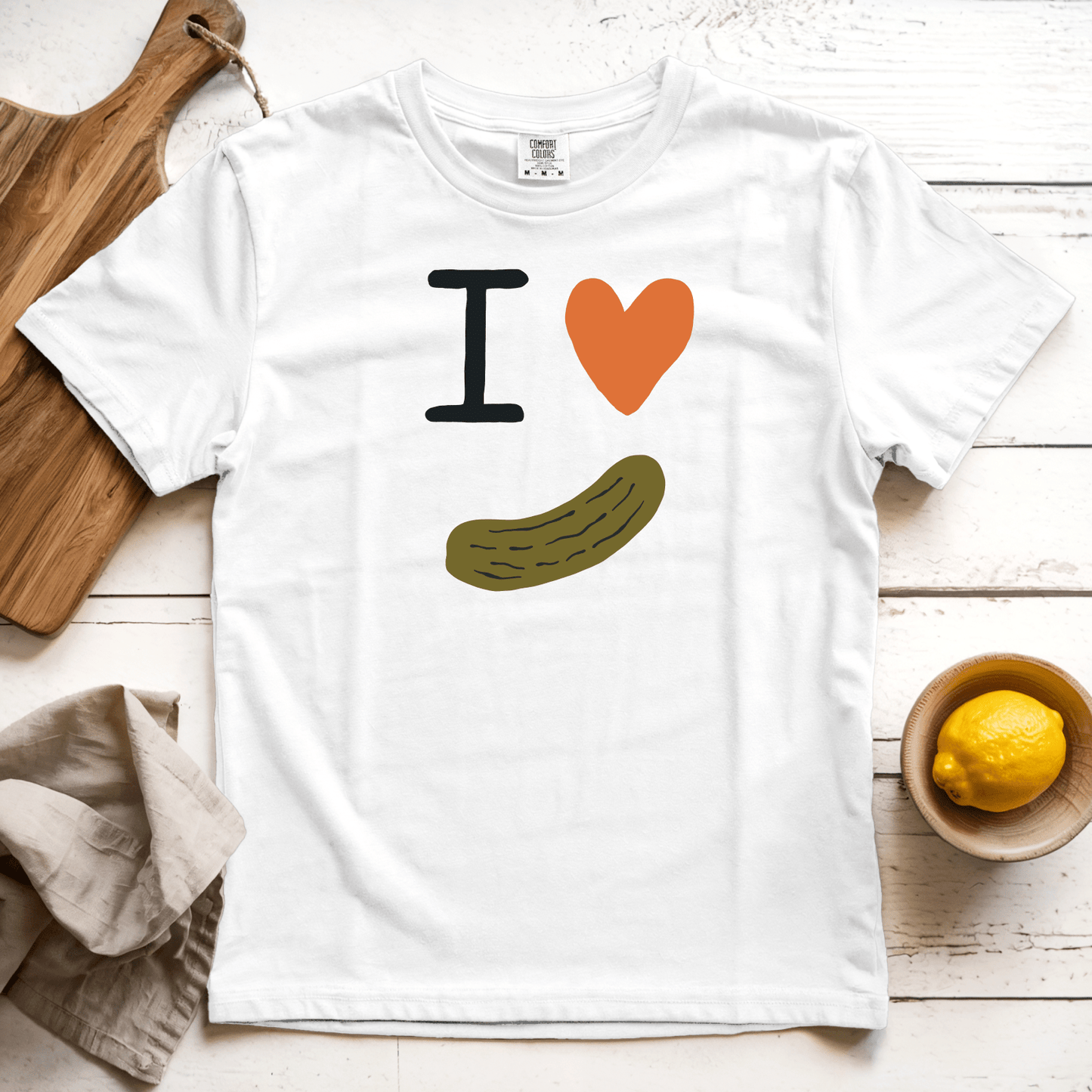T-Shirt White / S I Love Pickles