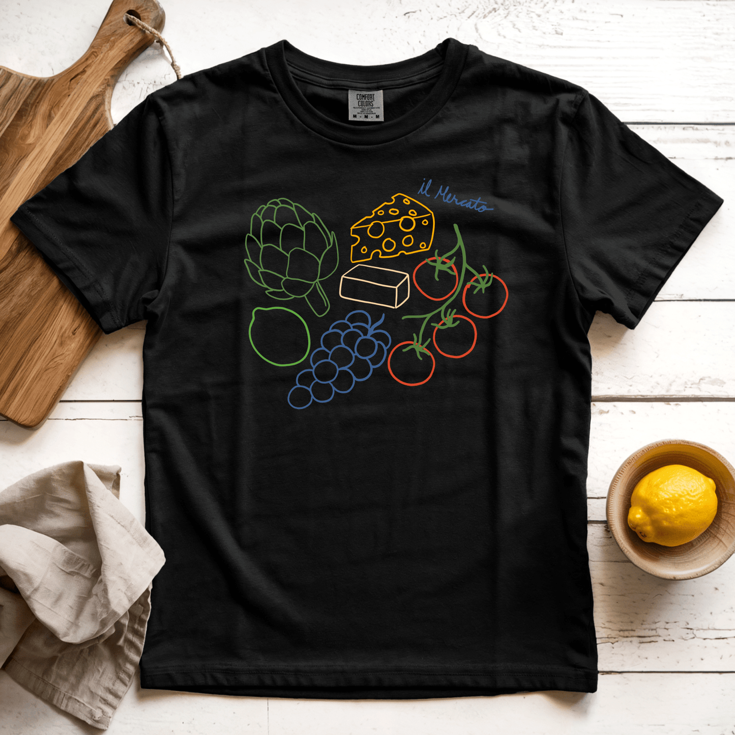T-Shirt Black / S Il Mercato