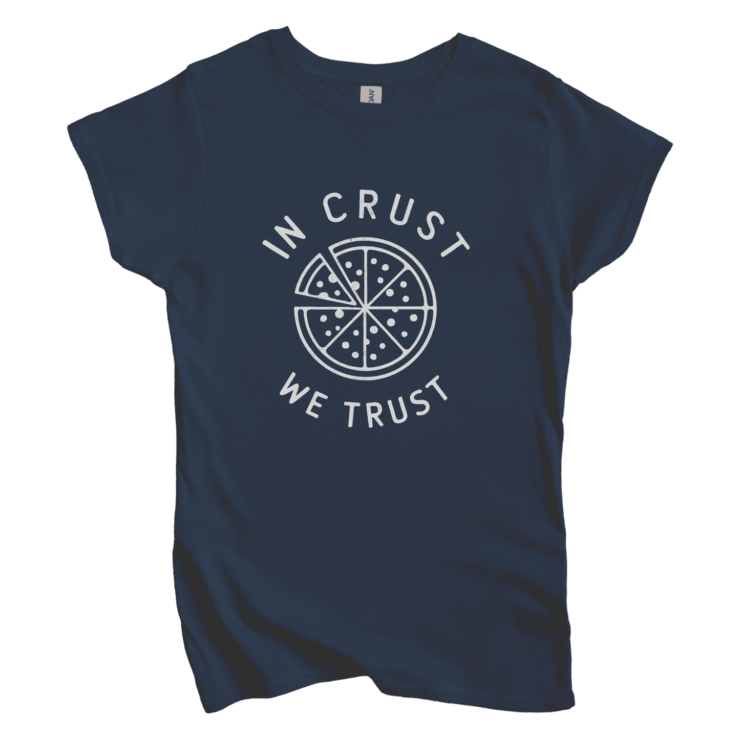 T-Shirt S / Navy In Crust We Trust Women's Tee