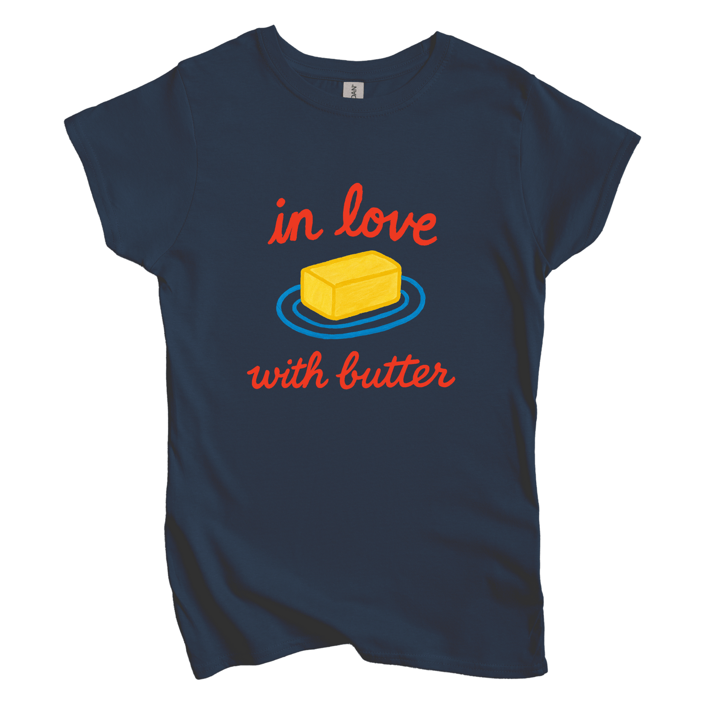T-Shirt S / Navy In Love with Butter Women's Tee