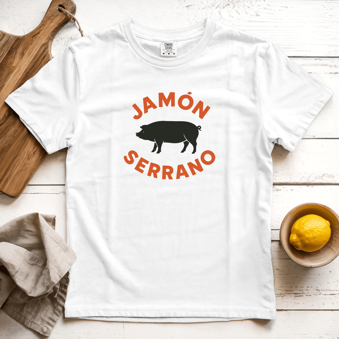 T-Shirt White / S Jamón Serrano